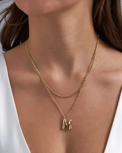 Collana stratificata - Initial M