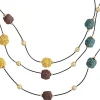 Collana stratificata - Lava Stone