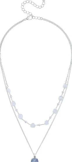 Collana stratificata - Moonstone Gleam