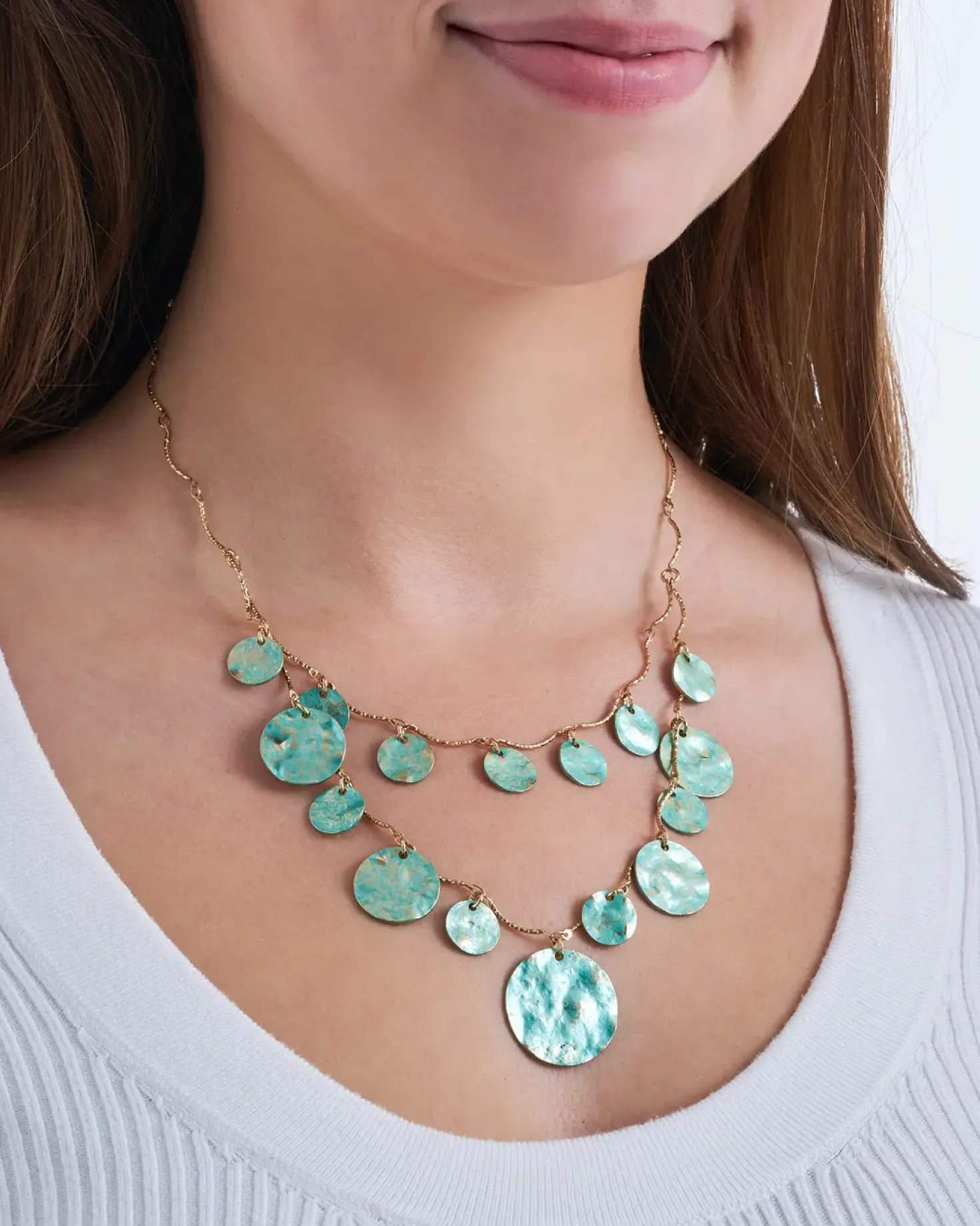 Collana stratificata - Patina Glow