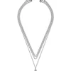 Collana stratificata - Rhinestone Cross