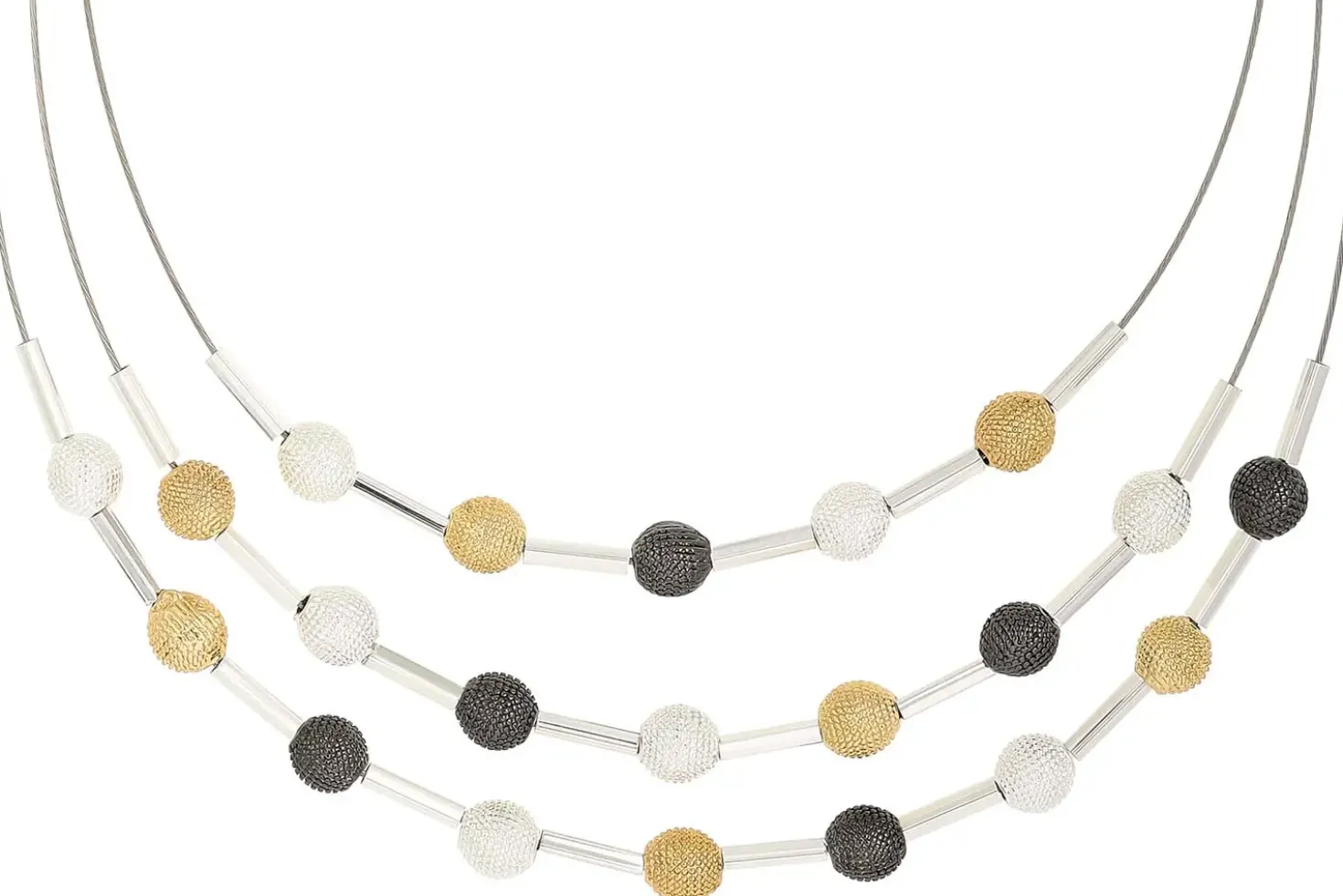 Collana stratificata - Rough Bullets