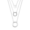 Collana stratificata - Silver Circles