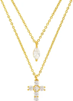 Collana stratificata - Sparkling Cross