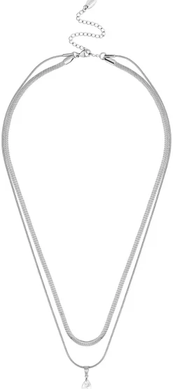 Collana stratificata - Steel Flicker