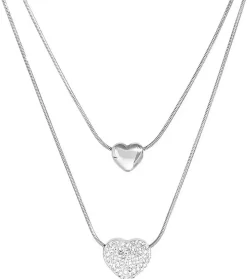 Collana stratificata - Steel Heart