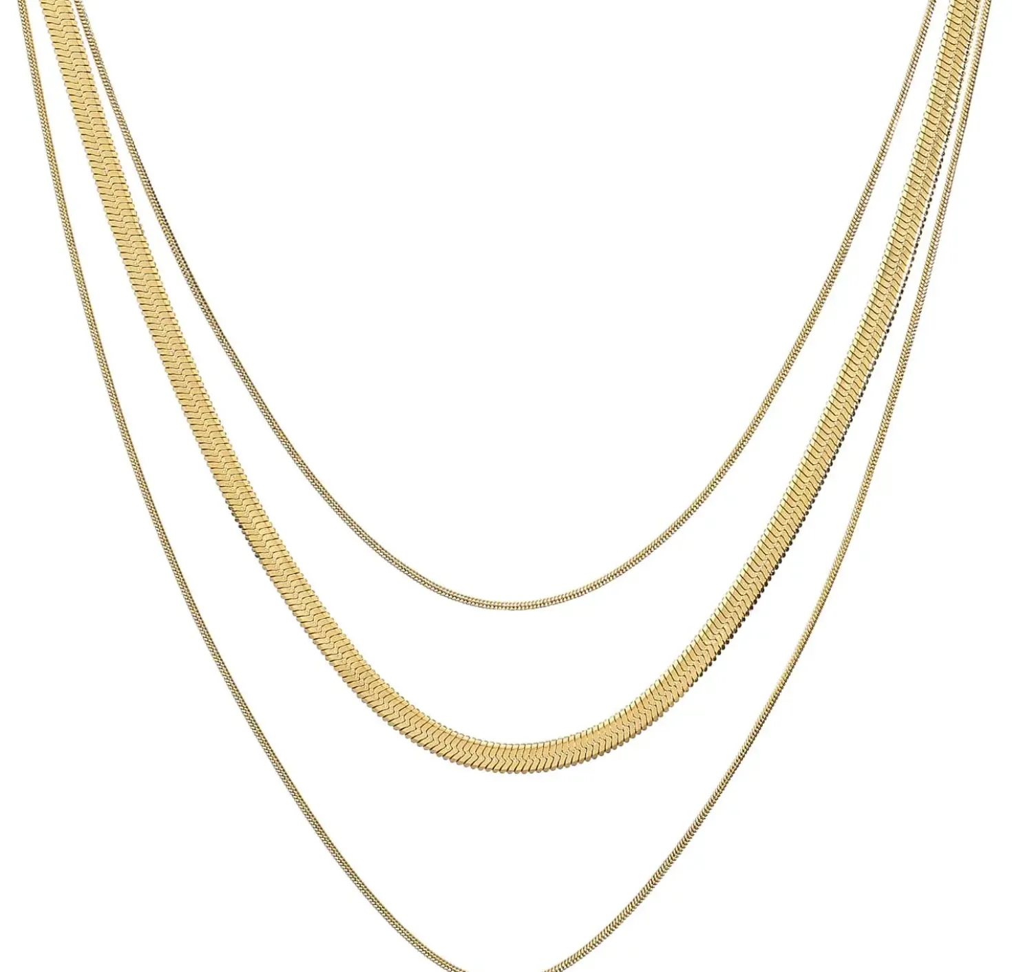 Collana stratificata - Steel Spark