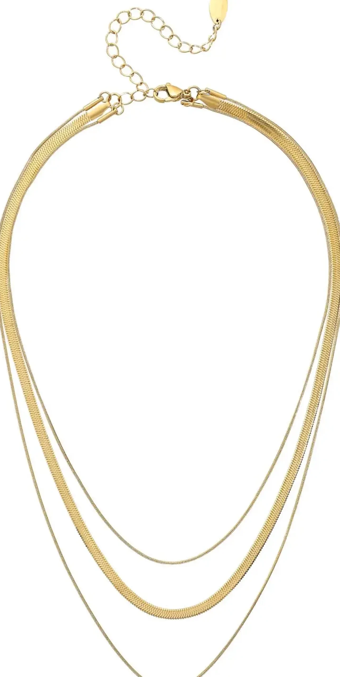 Collana stratificata - Steel Spark