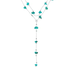 Collana stratificata - Turquoise Flow
