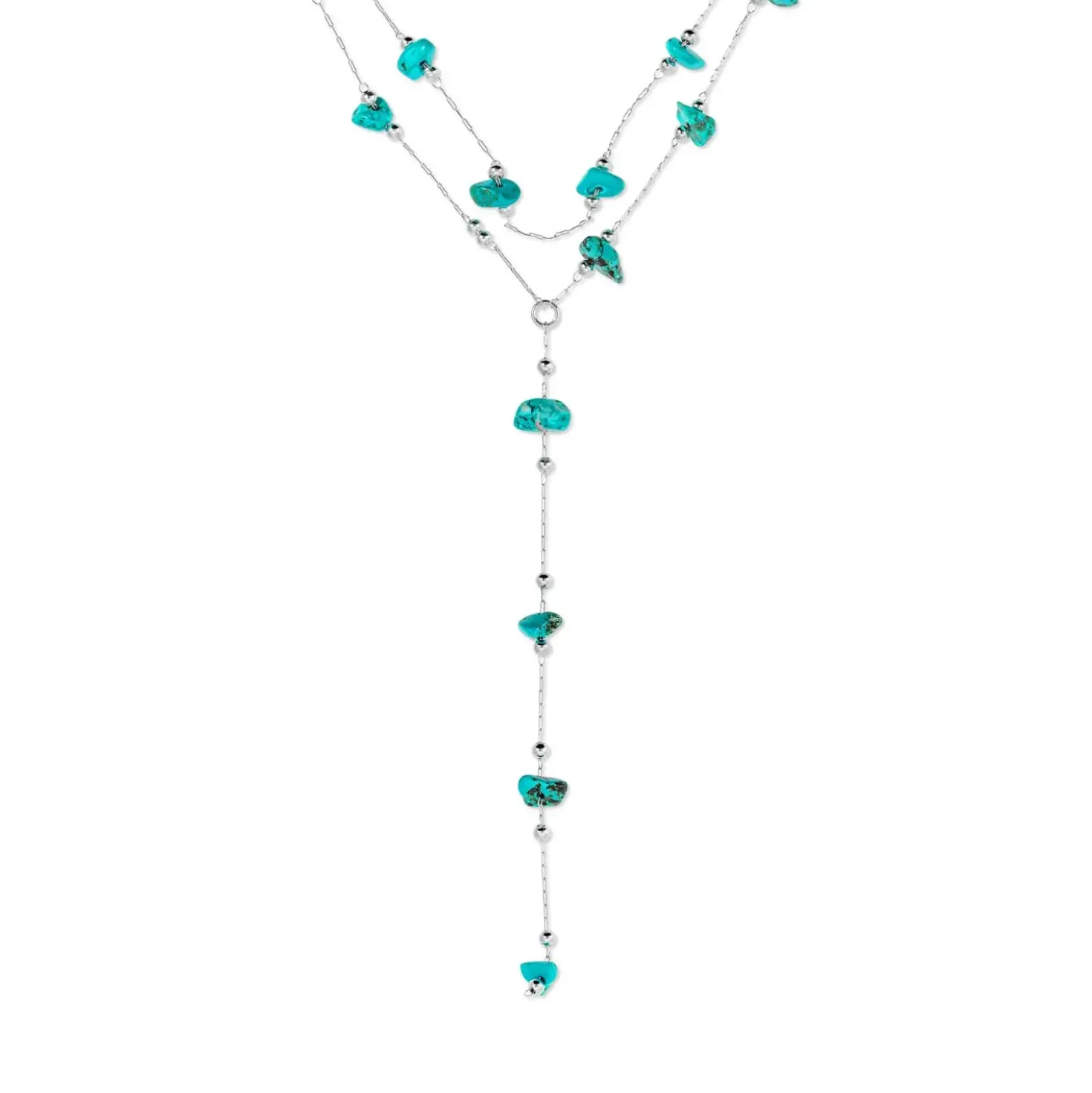 Collana stratificata - Turquoise Flow