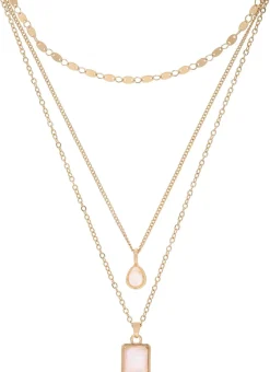 Collana stratificata - White Pendants