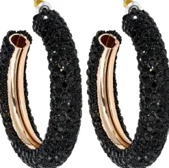Creoli - Black Glitter