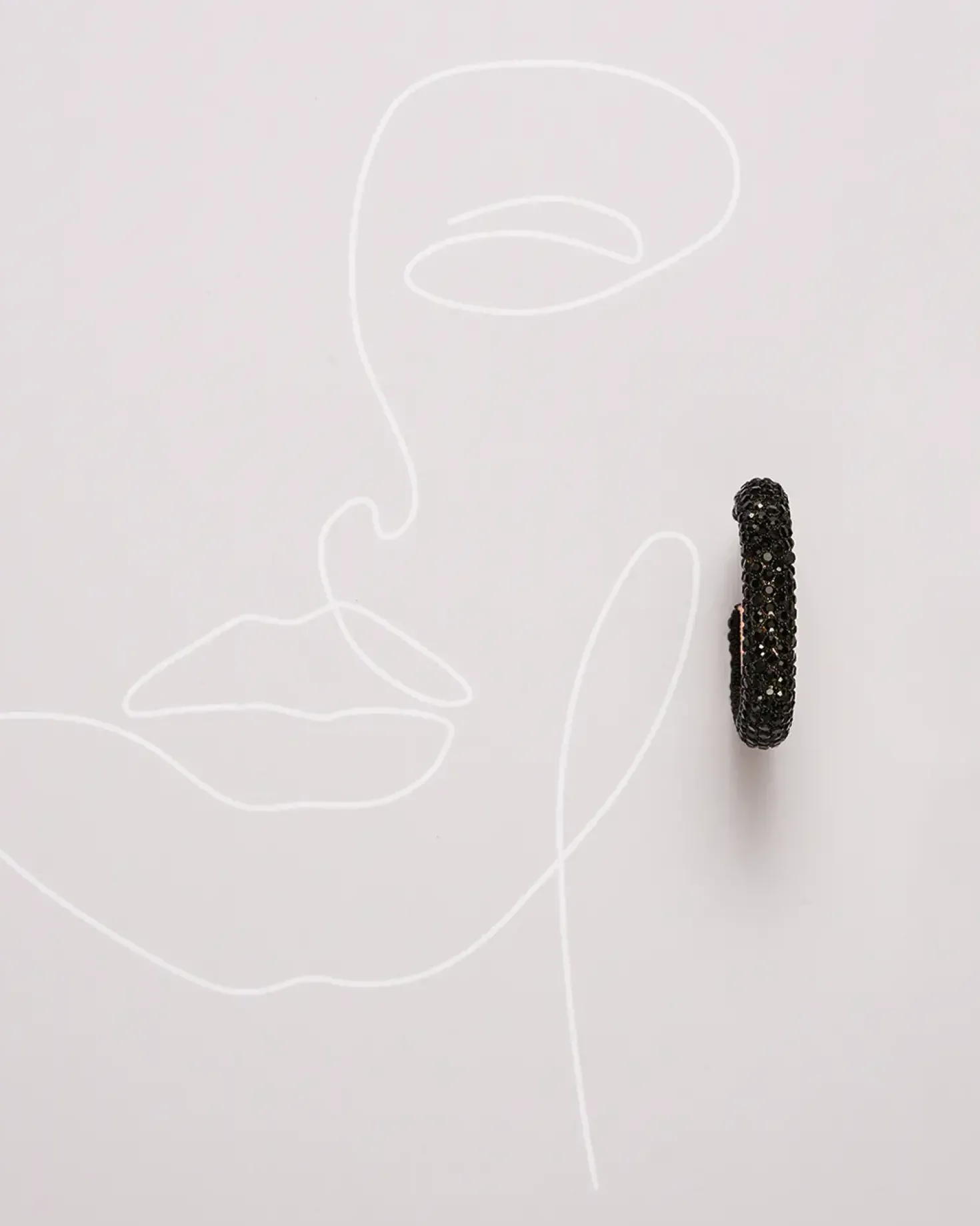 Creoli - Black Glitter