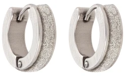 Creoli - Silver Glitter