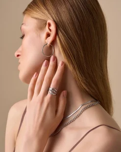 Creoli - Trendy Silver