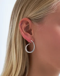 Creoli - Waved Silver