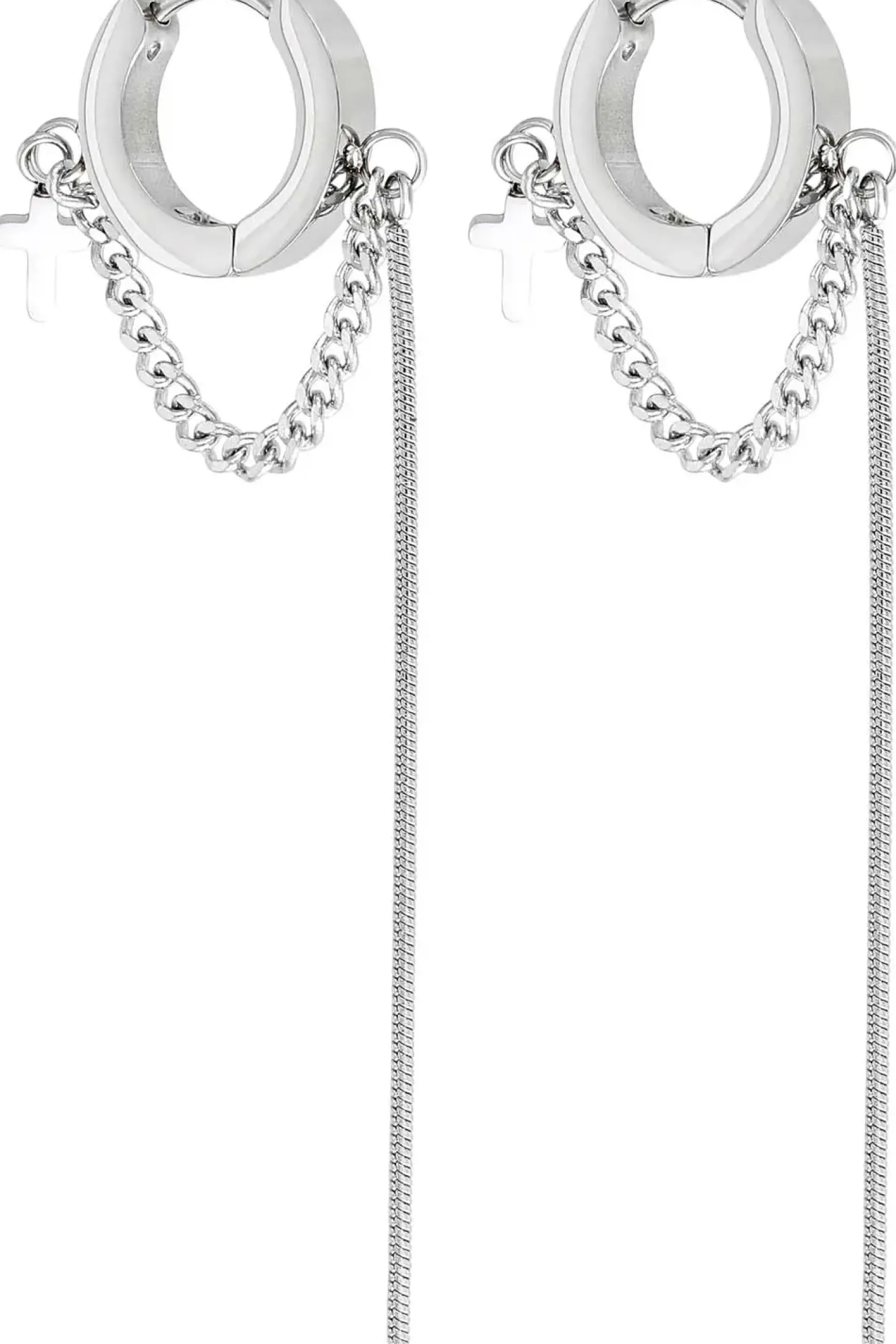 Creoli da uomo - Chain Steel