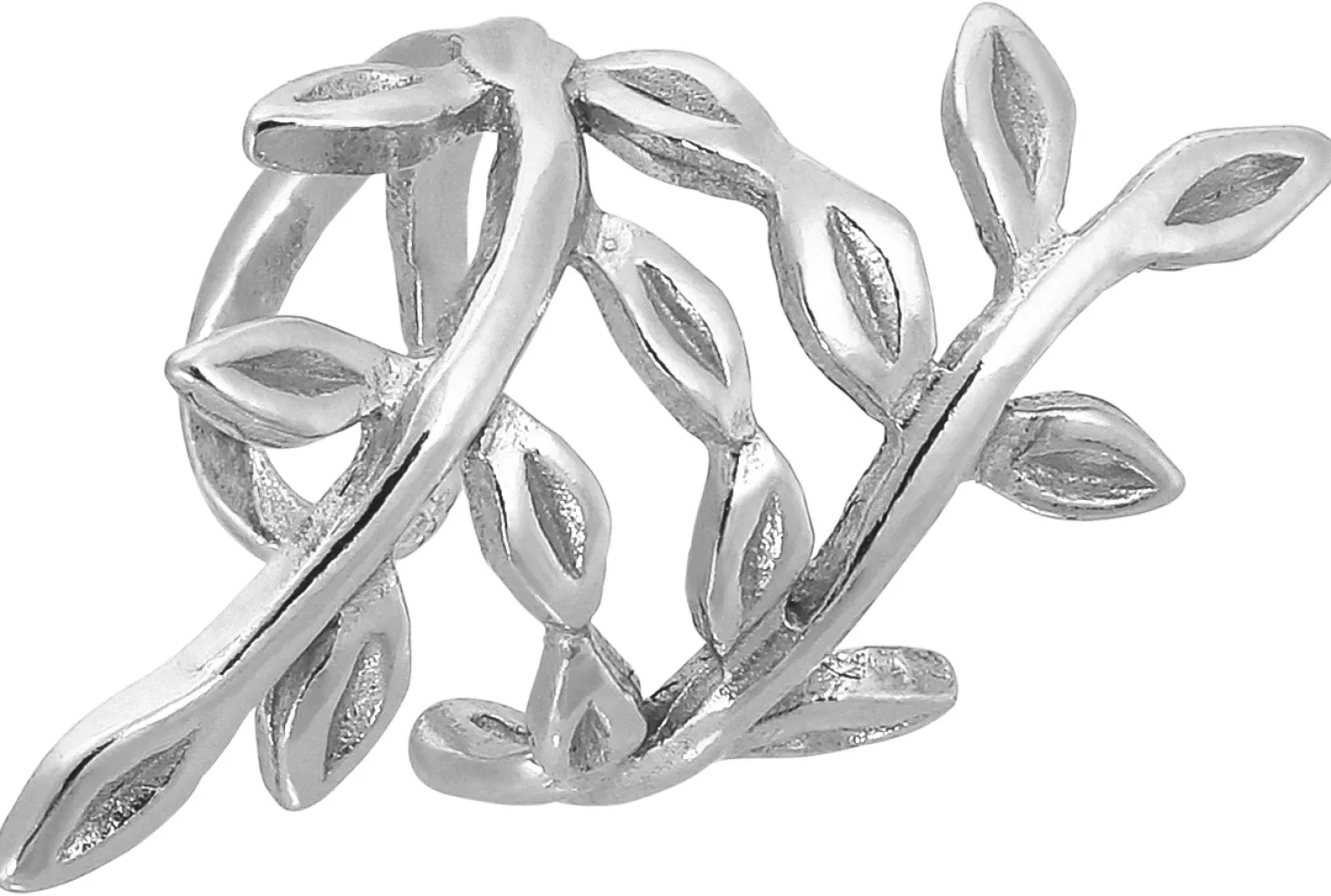 Earcuff - Silver Leaf