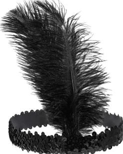 Fascia per capelli - Black Sequins