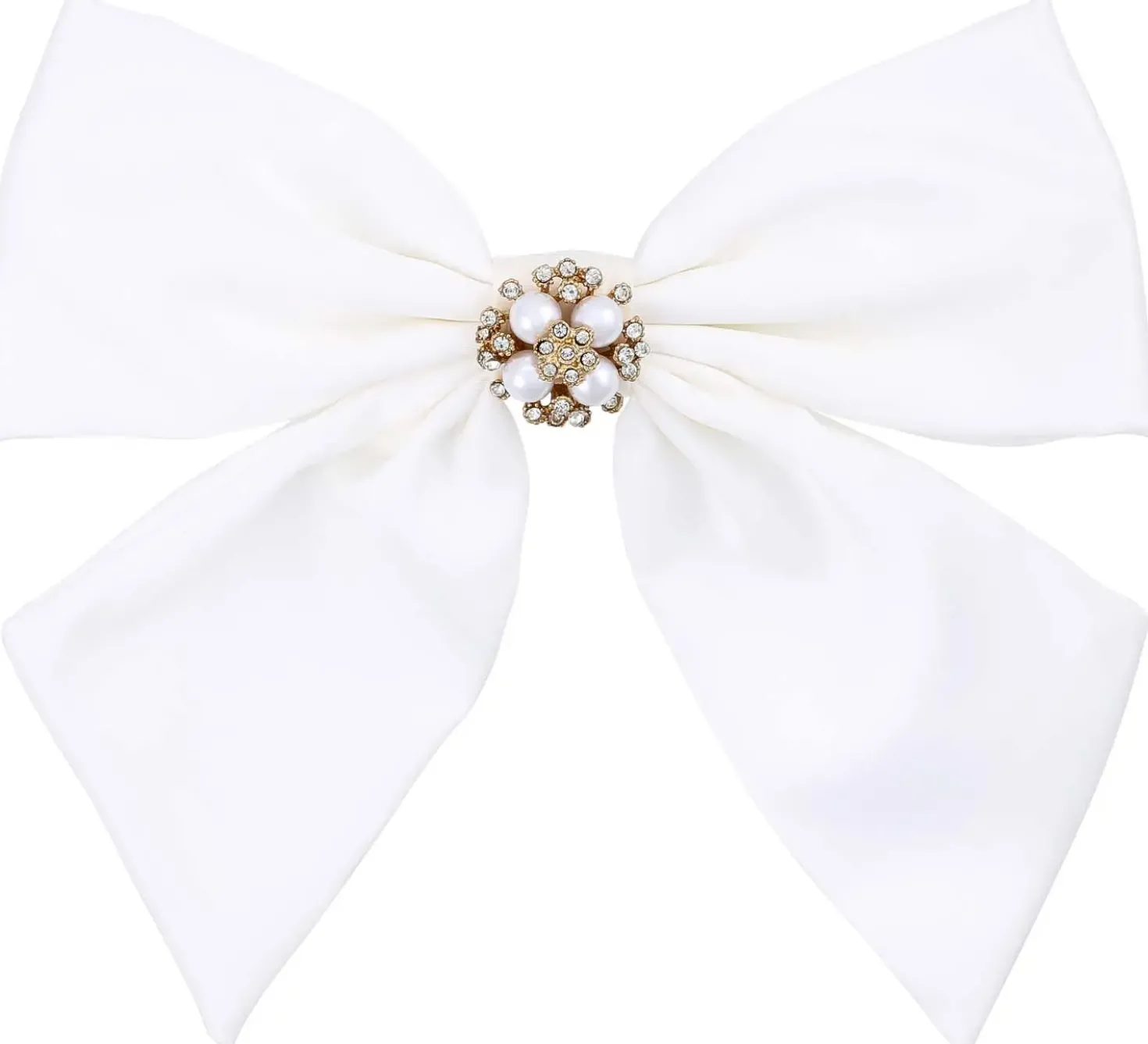 Fermacapelli - White Bow