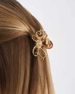 Fermaglio per capelli - Golden Tentakle