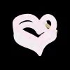Fermaglio per capelli - Sparkly Heart