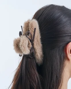 Fermaglio per capelli - Taupe Fuzz