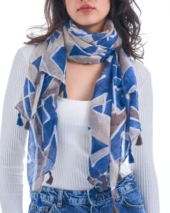 Foulard - Blue Aztec
