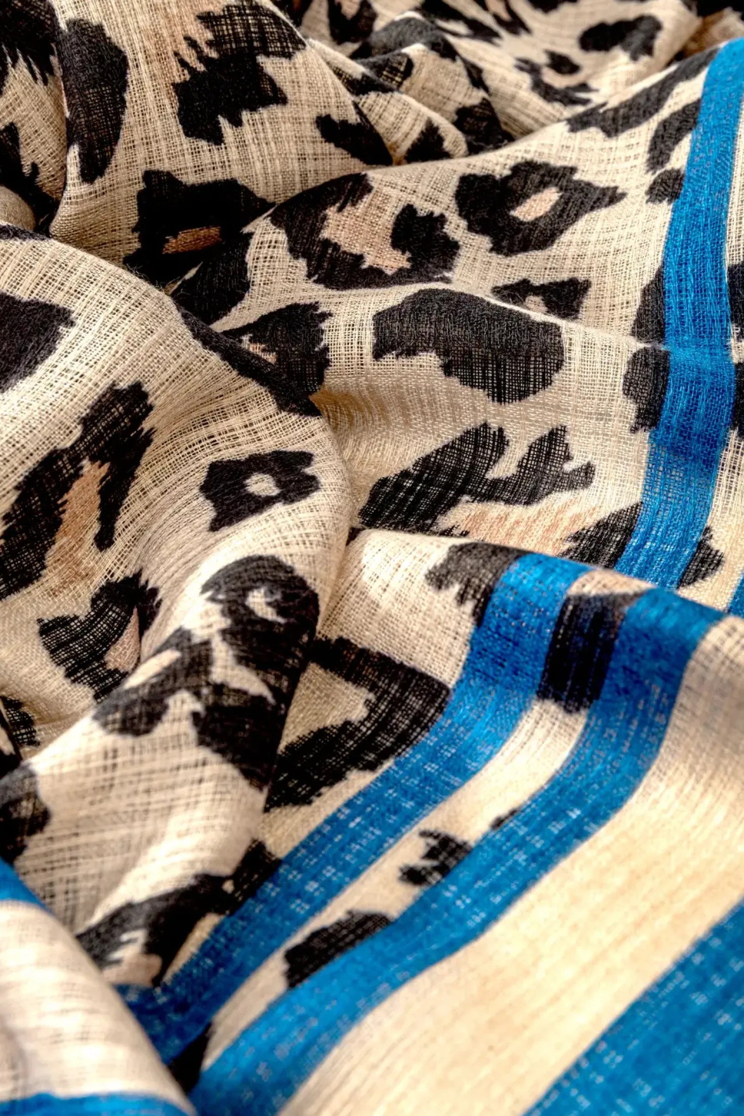 Foulard - Blue Leo