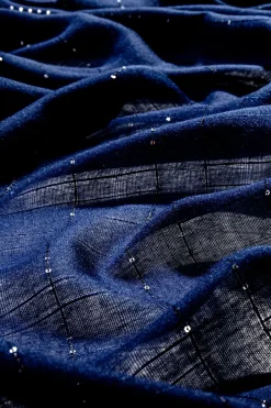 Foulard - Blue Sequins