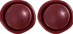 Orecchini a clip - Burgundy Circle