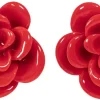 Orecchini a clip - Cherry Flower