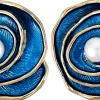 Orecchini a clip - Floral Spiral