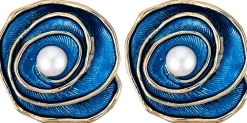 Orecchini a clip - Floral Spiral