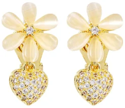 Orecchini a clip - Flower Charm