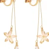 Orecchini a clip - Golden Blossom