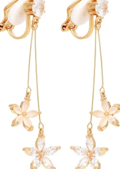 Orecchini a clip - Golden Blossom