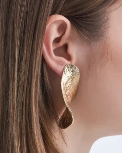 Orecchini a clip - Golden Leaf