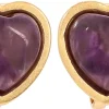 Orecchini a clip - Purple Heart