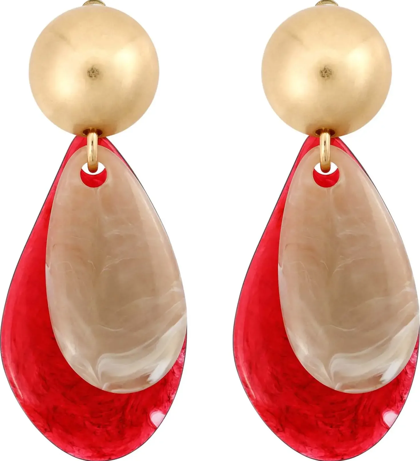 Orecchini a clip - Scarlet Stack