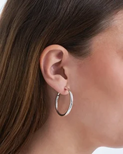 Orecchini a clip - Silver Hoops