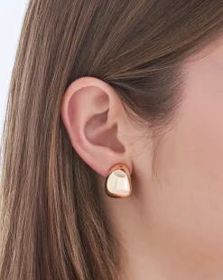 Orecchini a clip - Smooth Gold