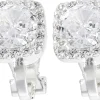 Orecchini a clip - Sparkling Squares