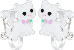 Orecchini a clip per bambini - White Cutie
