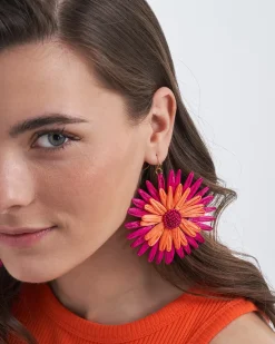 Orecchini a pendente - Fuchsia Bloom