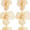 Orecchini a pendente - Golden Petals
