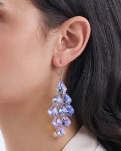 Orecchini a pendente - Purple Sparkle