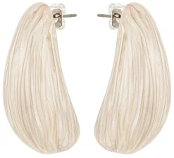 Orecchini a perno - Beige Swirl