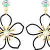 Orecchini a perno - Black Bloom