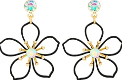 Orecchini a perno - Black Bloom